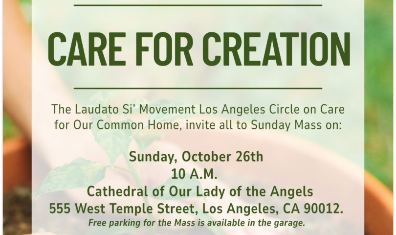 California Chapter Mass to Welcome the Laudato Si’ Movement